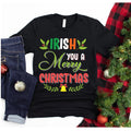 Irish You A Merry Christmas TShirt Hoodie, Sweatshirt | PureTeeCo.com