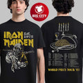 Iron Maiden 50 Anniversary World Piece World Tour 1983 Vintage Two Sided Shirt