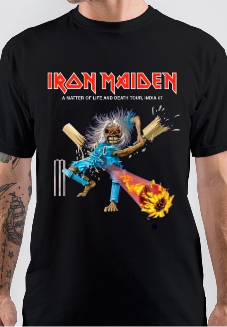 Iron Maiden Black T-Shirt Style002 Hoodie, Sweatshirt | PureTeeCo.com