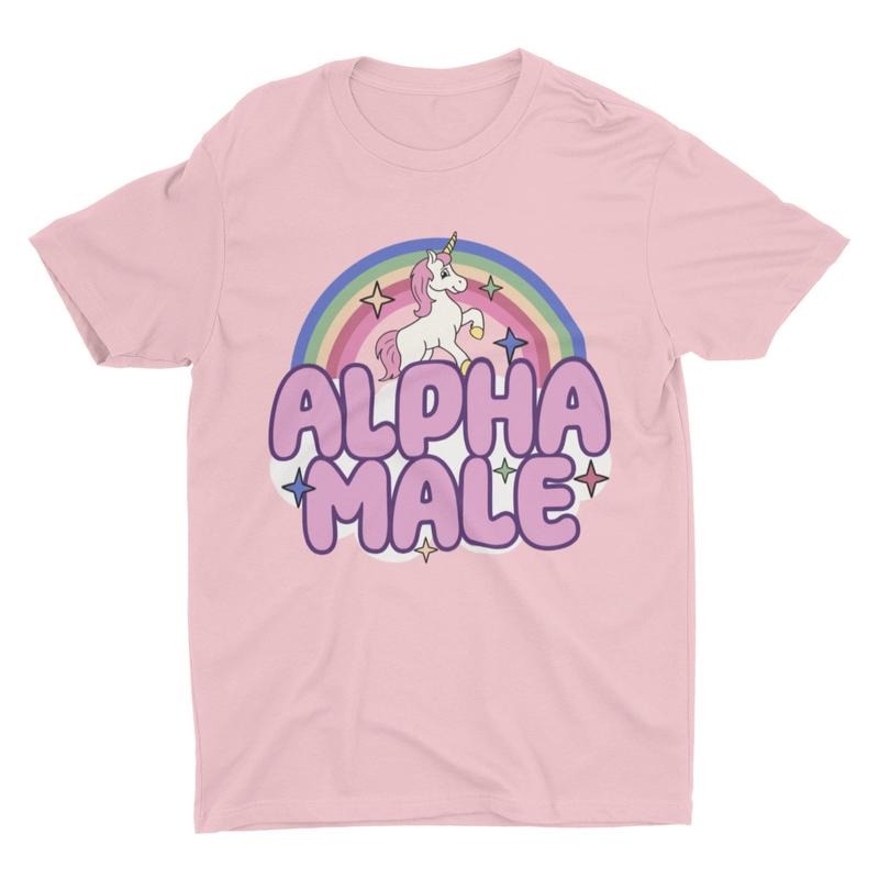 Ironic Alpha Male Unicorn Rainbow, Funny Unisex Tshirt, Bella Canvas Tee, Funny Shirt, Funny Graphic Tee, Offensive...