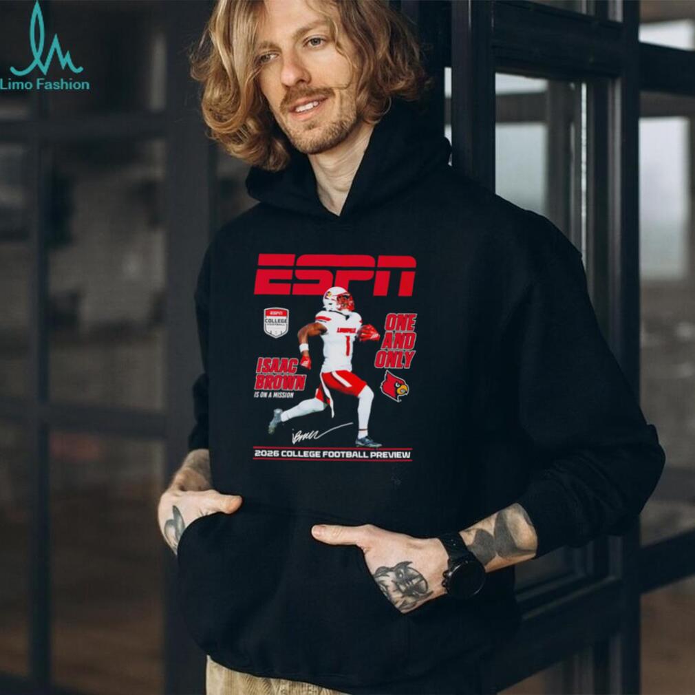Isaac Brown Louisville Cardinals One and Only ESPN 2026 College Football Preview shirt