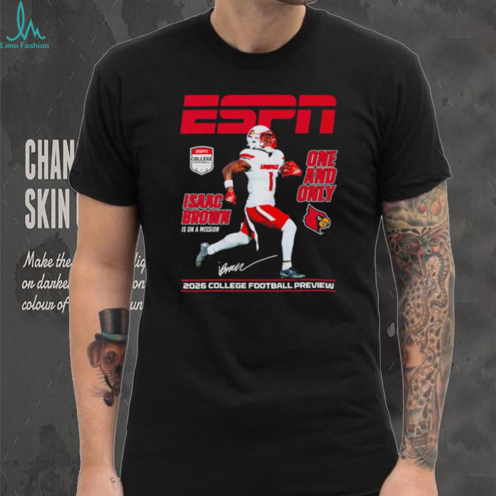 Isaac Brown Louisville Cardinals One and Only ESPN 2026 College Football Preview shirt