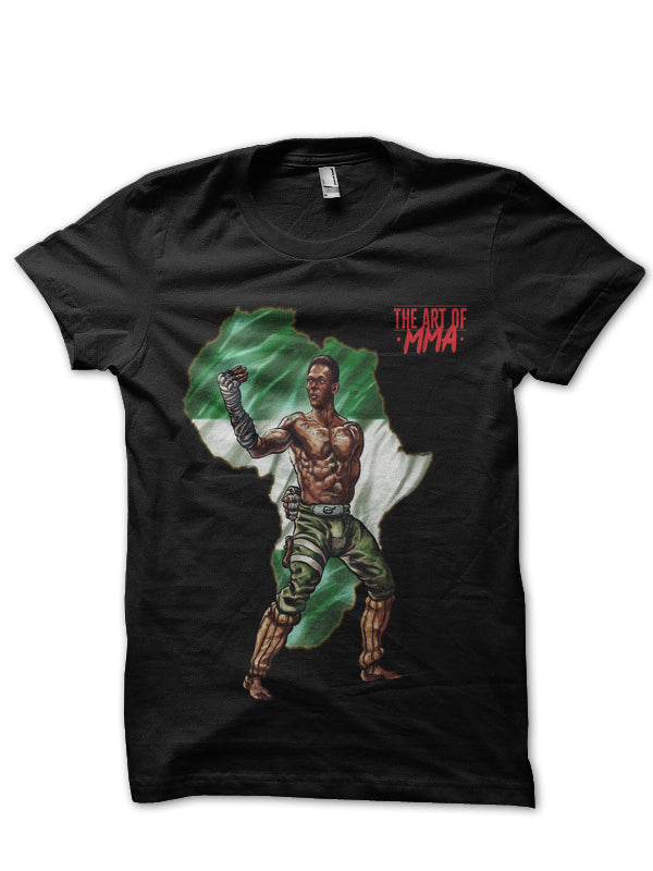 Israel Adesanya Black Half Sleeve T-Shirt Style003 Hoodie, Sweatshirt | PureTeeCo.com