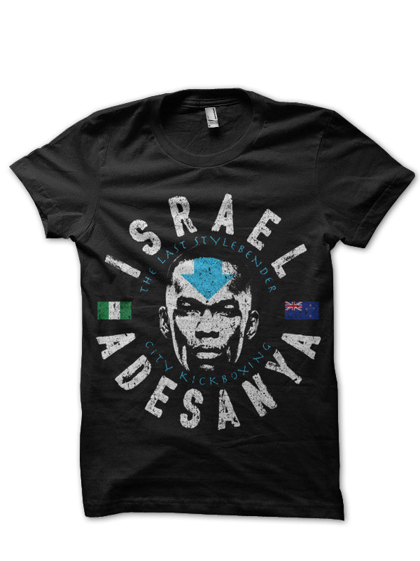 Israel Adesanya Black Half Sleeve T-Shirt Style001 Hoodie, Sweatshirt | PureTeeCo.com