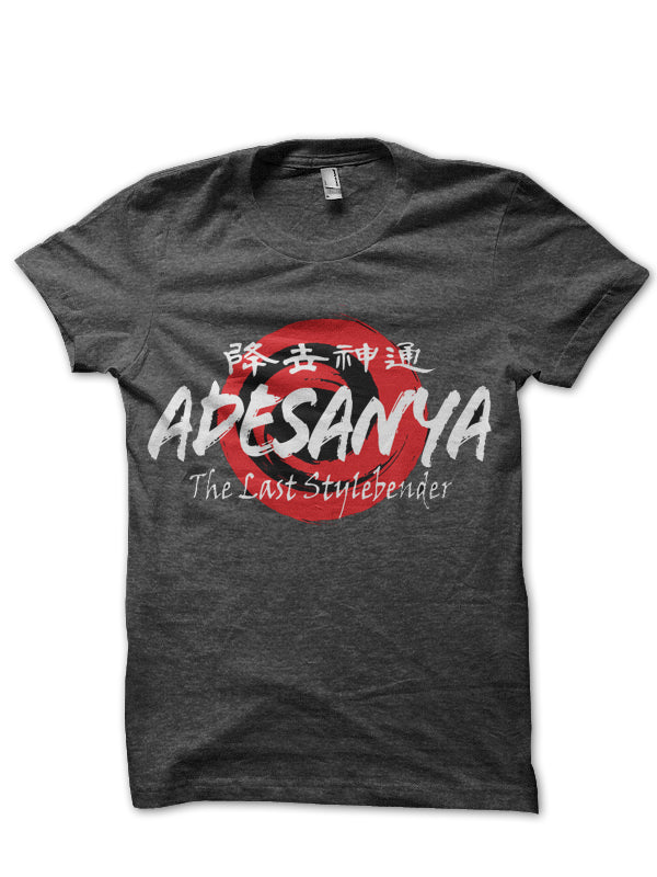 Israel Adesanya Charcoal Grey Half Sleeve T-Shirt Hoodie, Sweatshirt | PureTeeCo.com
