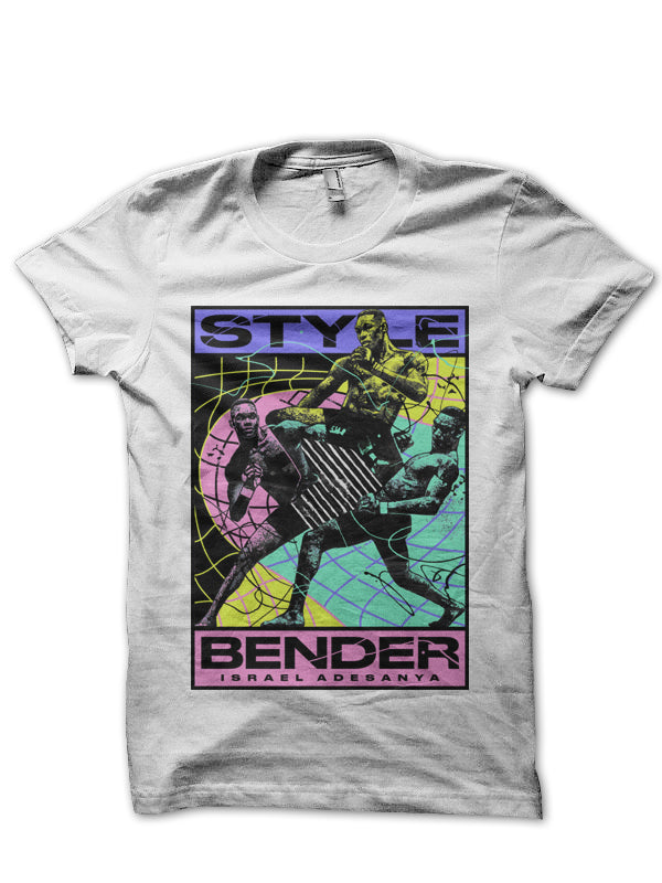 Israel Adesanya White Half Sleeve T-Shirt Hoodie, Sweatshirt | PureTeeCo.com