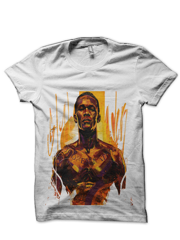 Israel Adesanya White T-Shirt Hoodie, Sweatshirt | PureTeeCo.com
