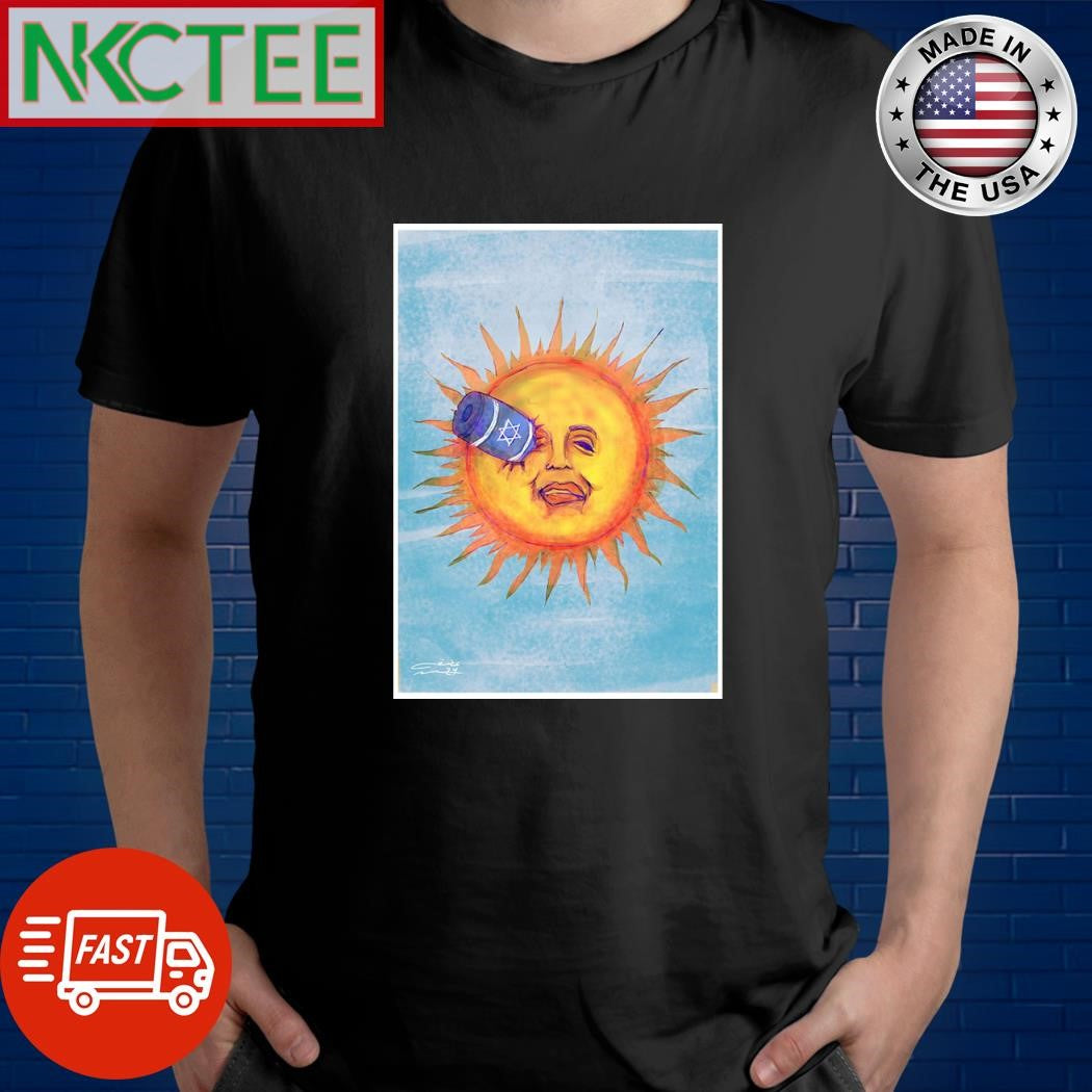 Israel bullets into the eye of the sun shirt
