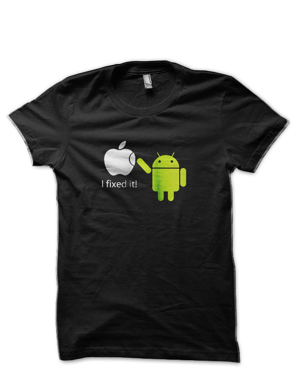 I Fixed It Black T-Shirt Hoodie, Sweatshirt | PureTeeCo.com