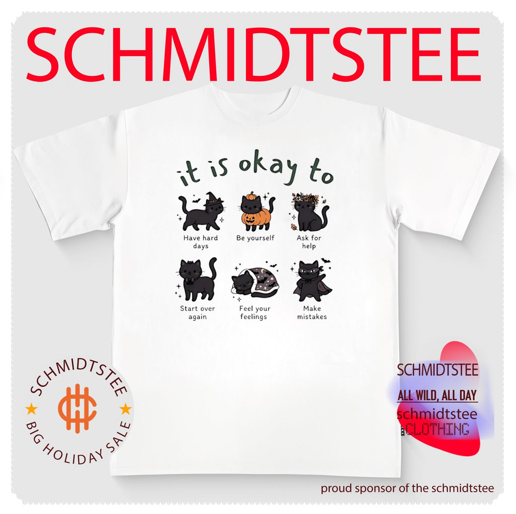 It Is Okay To Black Cat Day Halloween 2026 Shirt