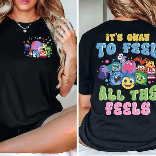 It'S Okay To Feel All The Feels Shirt, Mental Health Tee Hoodie, Sweatshirt | PureTeeCo.com