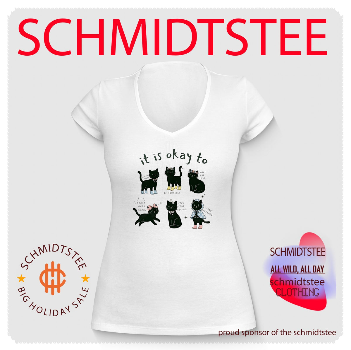It is okay to black cat day cute 2026 shirt