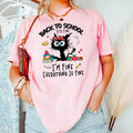 It's Fine I'm Fine Everything Is Fine Black Cat Teacher Shirt  Funny Kindergarten Teacher Shirt  Back to School Shirt ...
