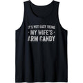 It's Not Easy Being My Wife's Arm Candy Retro Funny Husband Tank Top Made in USA T-Shirts, Hoodie, Sweatshirt | PureTeeCo.com