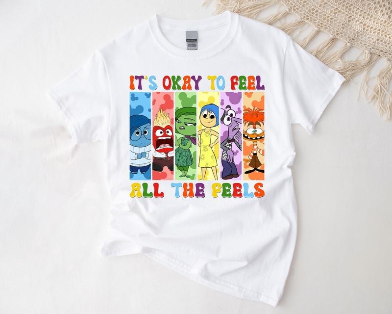 It's Okay To Feel All The Feels Shirt,  Mental Health Matter Shirt, Para BCBA ABA, Speech Therapy Shirtstyle{n002}2...