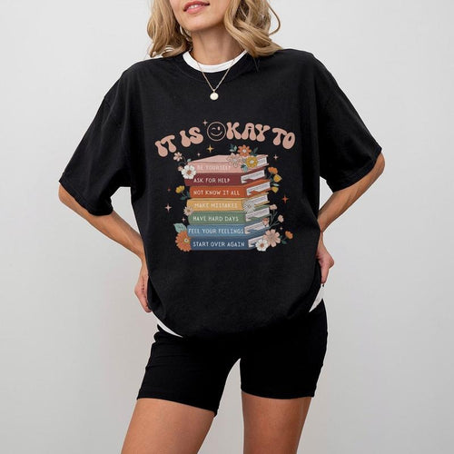 It's Okay To Shirt, Mental Health Shirt, School Counselor Shirt, Mental Health Matters T-Shirt, Counselor Gift, Positive...