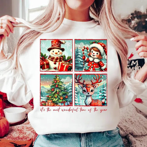 It's The Most Wonderful Time Of The Year Shirt Merry Christmas Shirt Christmas Season Shirt Santa Claus Shirt Reindeer...