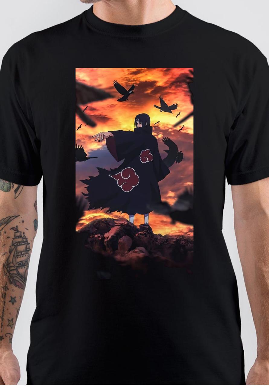 Itachi Uchiha Black T-Shirt Style001 Hoodie, Sweatshirt | PureTeeCo.com