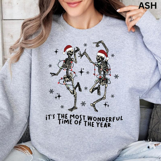 Its the most wonderful time of the year Christmas Crewneck, Christmas Sweatshirt, Winter Season Graphic, Casual Cotton Crewneck, Polyester, Oversized