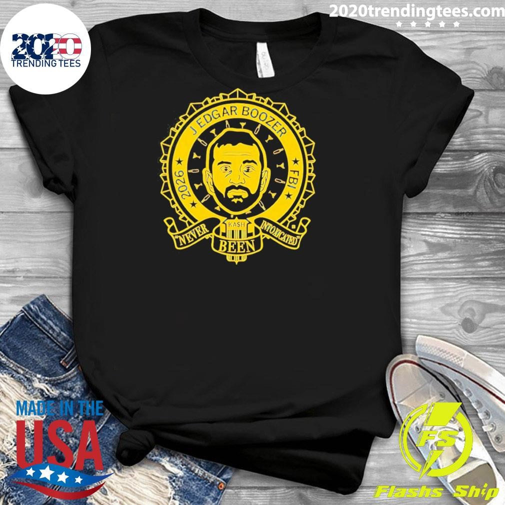J Edgar Boozer Fbi 2026 Never Been Intoxicated Retro Shirt