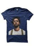 J. Cole Navy Blue T-Shirt Hoodie, Sweatshirt | PureTeeCo.com