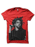 J. Cole Red T-Shirt Hoodie, Sweatshirt | PureTeeCo.com