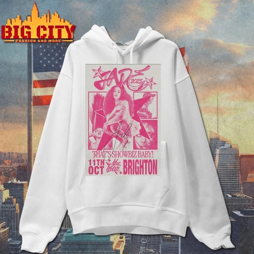 JADE That’s Showbiz Baby! Tour in Brighton Oct 11 2025 Poster shirt