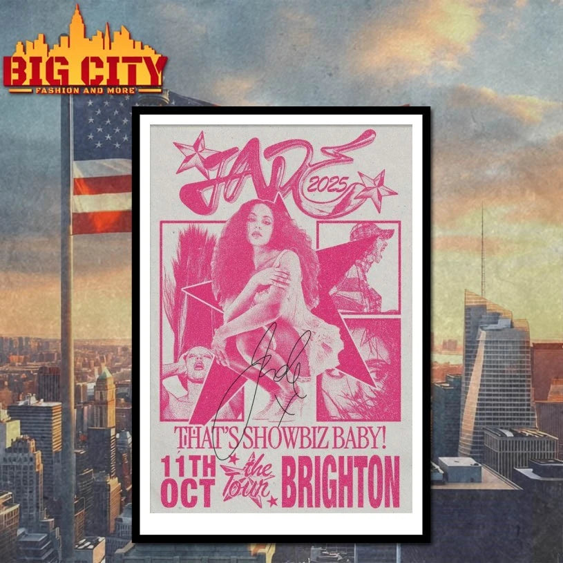 JADE That’s Showbiz Baby! Tour in Brighton Oct 11 2025 Poster shirt