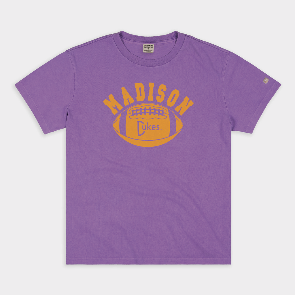 James Madison University Football Vintage Heavyweight Tee Style001 Hoodie, Sweatshirt | PureTeeCo.com (Image 1)
