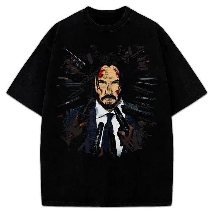 JWick Comic Vintage Style Graphic Design T-Shirt Crewneck Cotton Hoodie, Sweatshirt | PureTeeCo.com