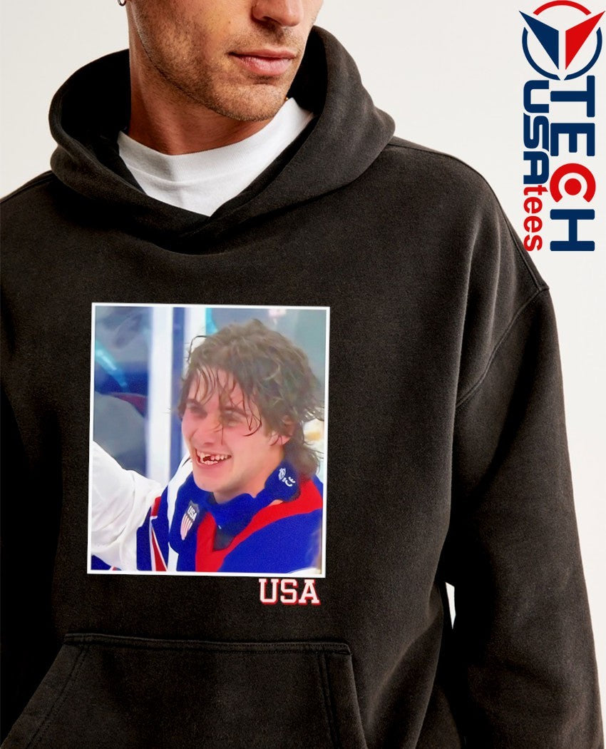 Jack Hughes OT Winner USA shirt
