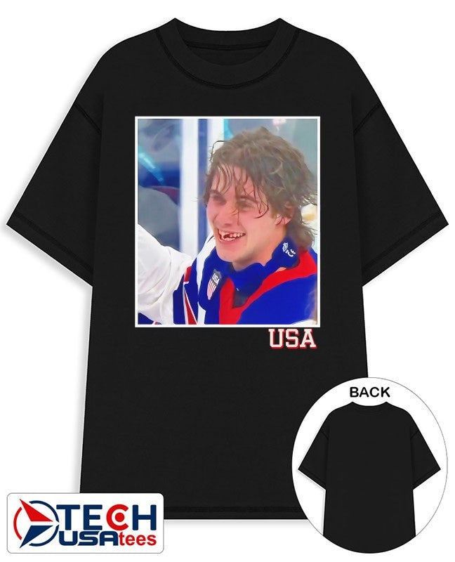 Jack Hughes OT Winner USA shirt