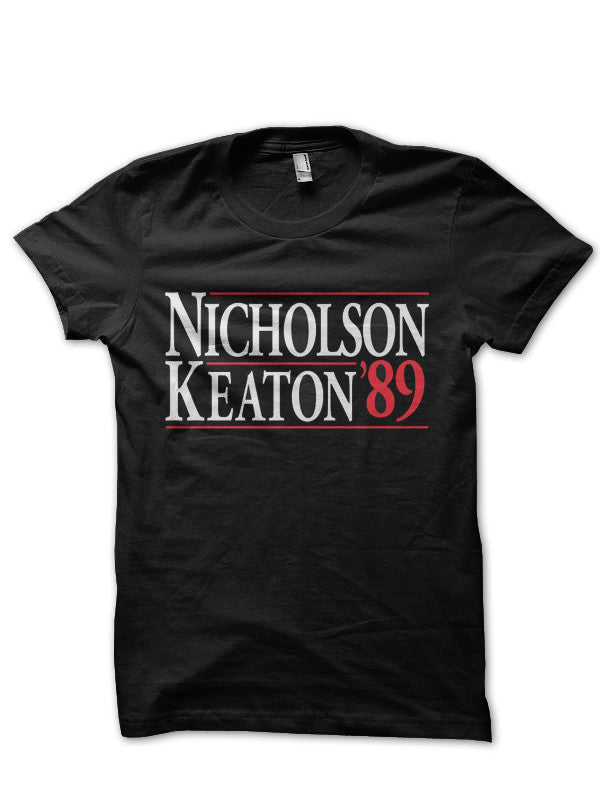 Jack Nicholson Michael Keaton Black T-Shirt Hoodie, Sweatshirt | PureTeeCo.com