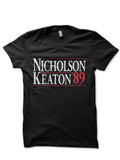 Jack Nicholson Michael Keaton Black T-Shirt Hoodie, Sweatshirt | PureTeeCo.com