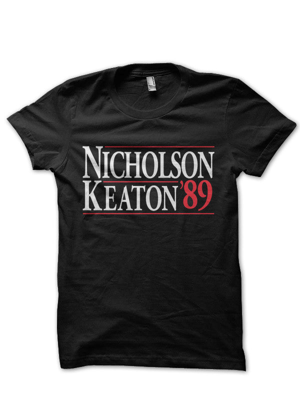Jack Nicholson Michael Keaton Black T-Shirt Hoodie, Sweatshirt | PureTeeCo.com