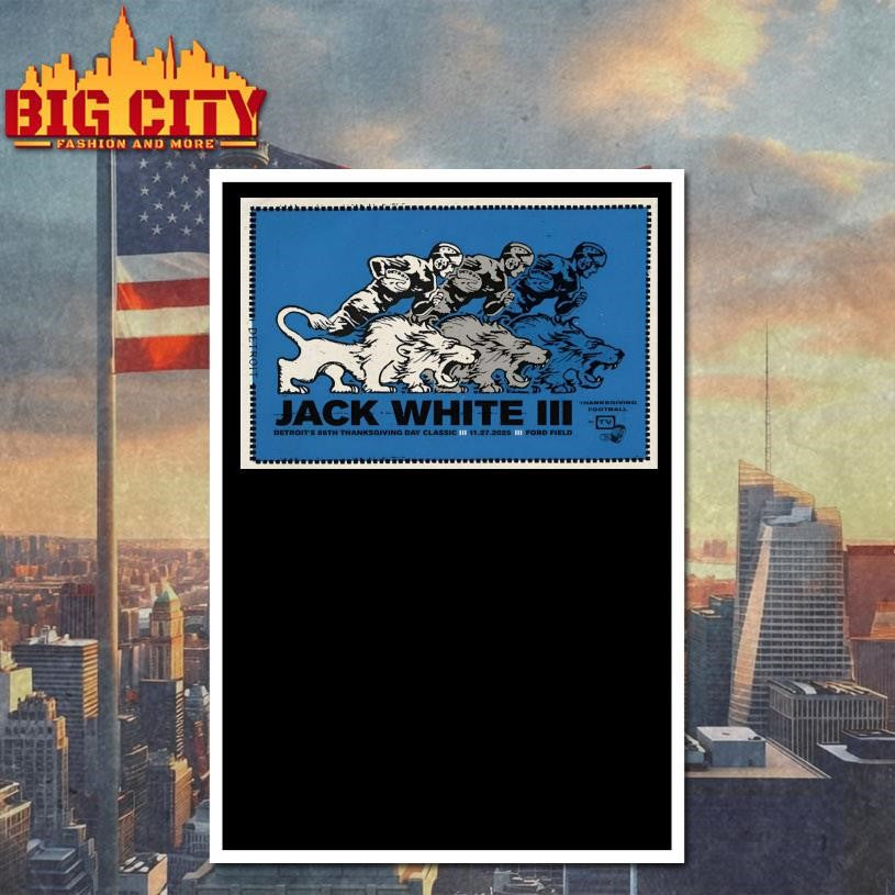 Jack White 11.27.2025 Detroit MI Poster Shirt