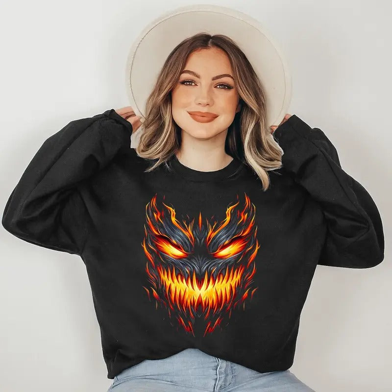 Jack o Lantern Scary Pumpkin Halloween Men Boys Kids Sweatshirt T-Shirts, Hoodie | PureTeeCo.com