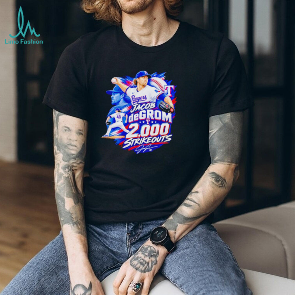Jacob deGrom 2.000 Career Strikeouts History Made shirt