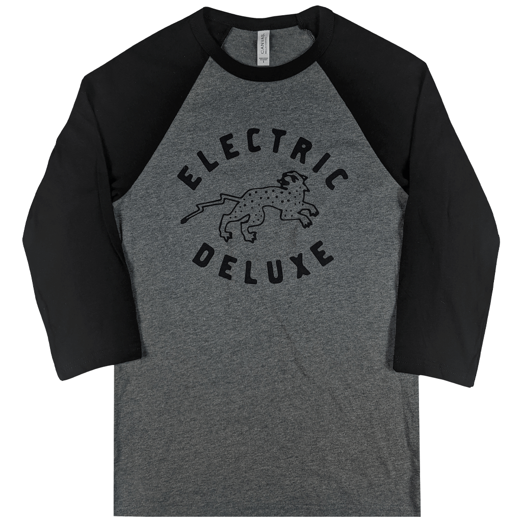 Electric Deluxe Jaguar Grey Baseball T-Shirt Hoodie, Sweatshirt | PureTeeCo.com (Image 1)