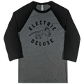 Electric Deluxe Jaguar Grey Baseball T-Shirt Hoodie, Sweatshirt | PureTeeCo.com (Image 1)