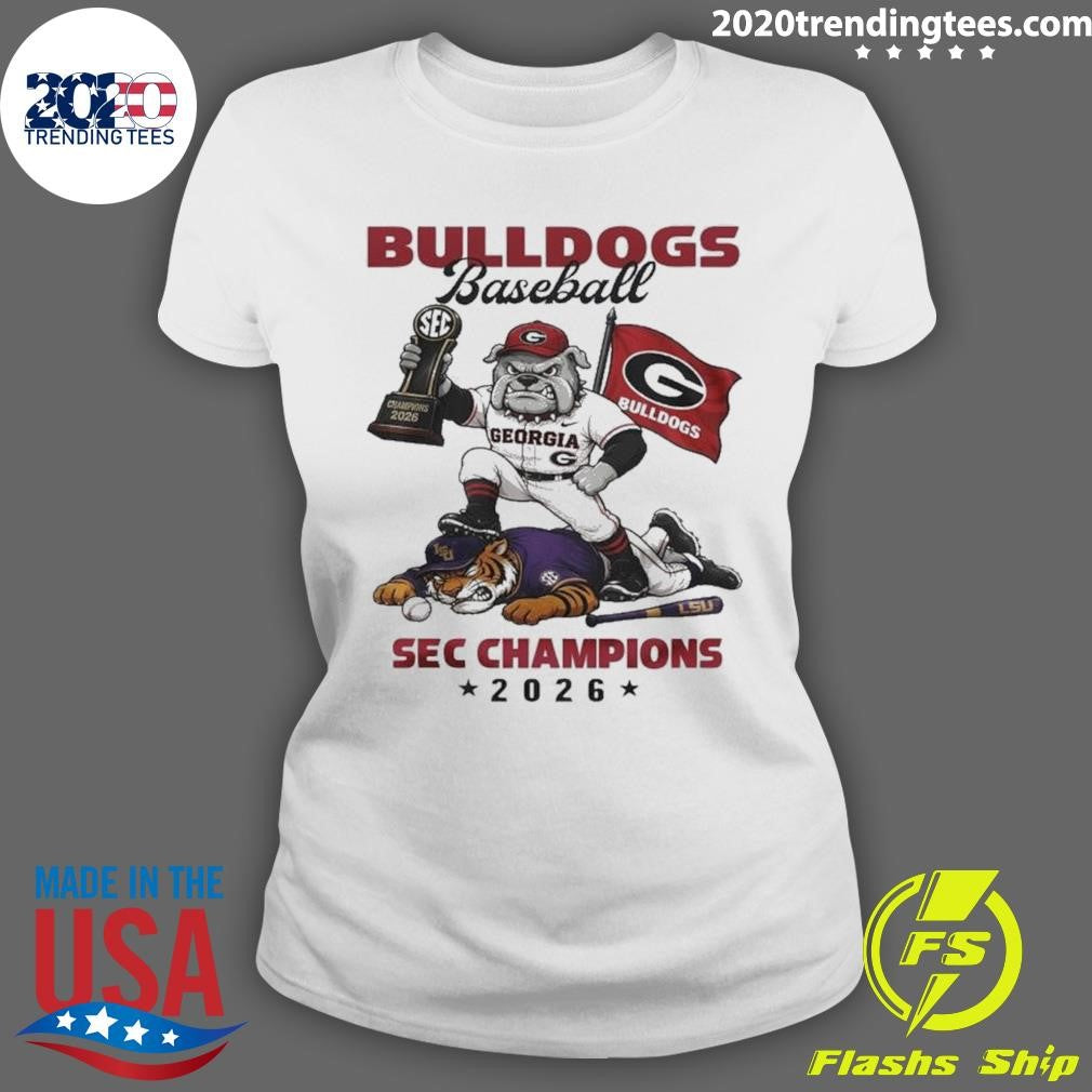 Jalen Georgia Bulldogs 2026 Ncaa Sec Champions Mascot Shirt