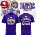 James Madison Dukes Sun Belt Champions 2025 Football Two Sided Shirt