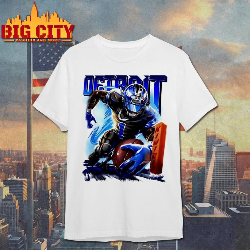 Jameson Williams Detroit Lions Waymo Running Shirt