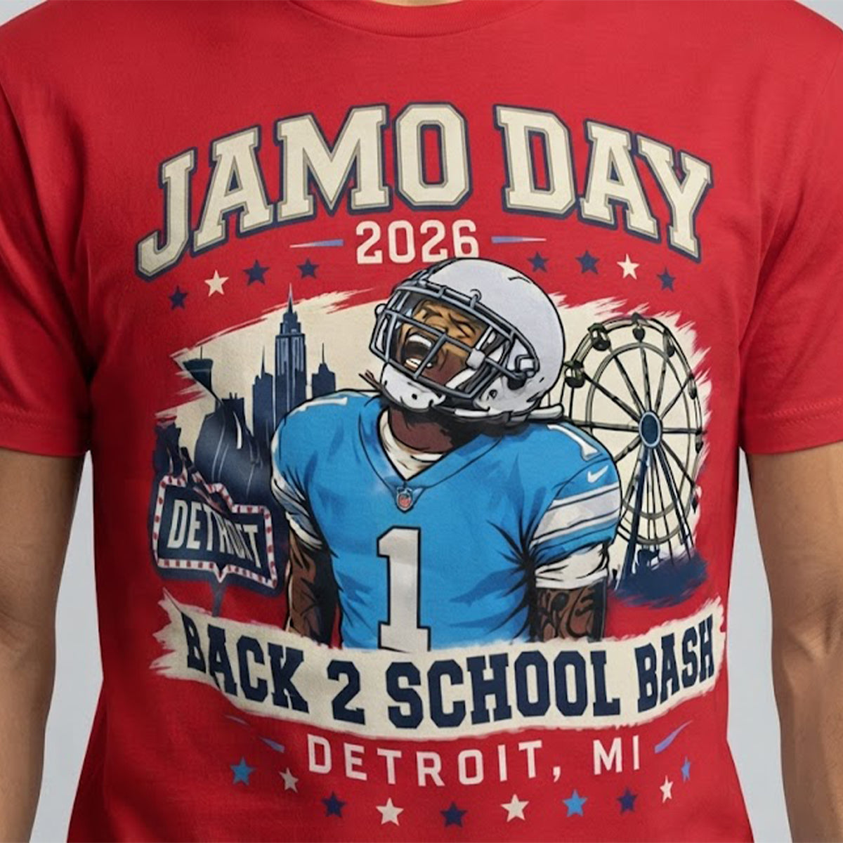 Jameson Williams With Jamo Day 2026 Shirt
