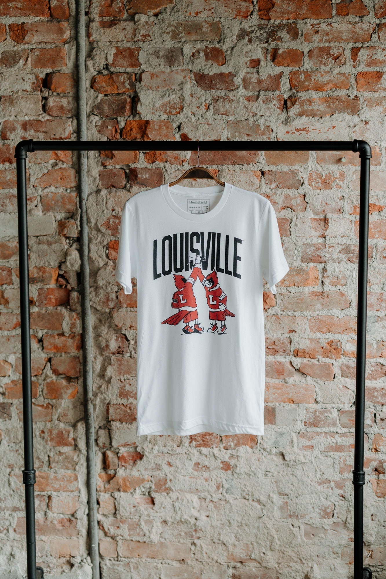 Louisville Cardinals High-Five Tee Hoodie, Sweatshirt | PureTeeCo.com