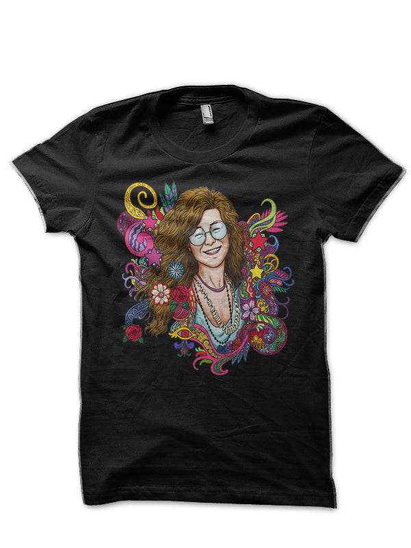 Janis Joplin Black T-Shirt Style001 Hoodie, Sweatshirt | PureTeeCo.com