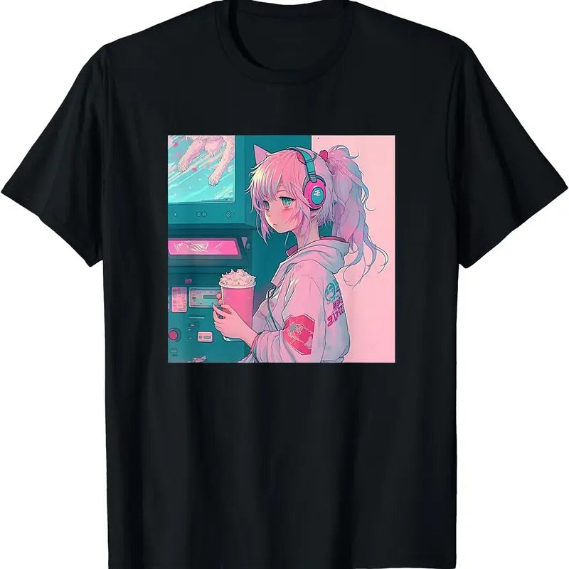 Japanese Anime Girl TShirt Hoodie, Sweatshirt | PureTeeCo.com