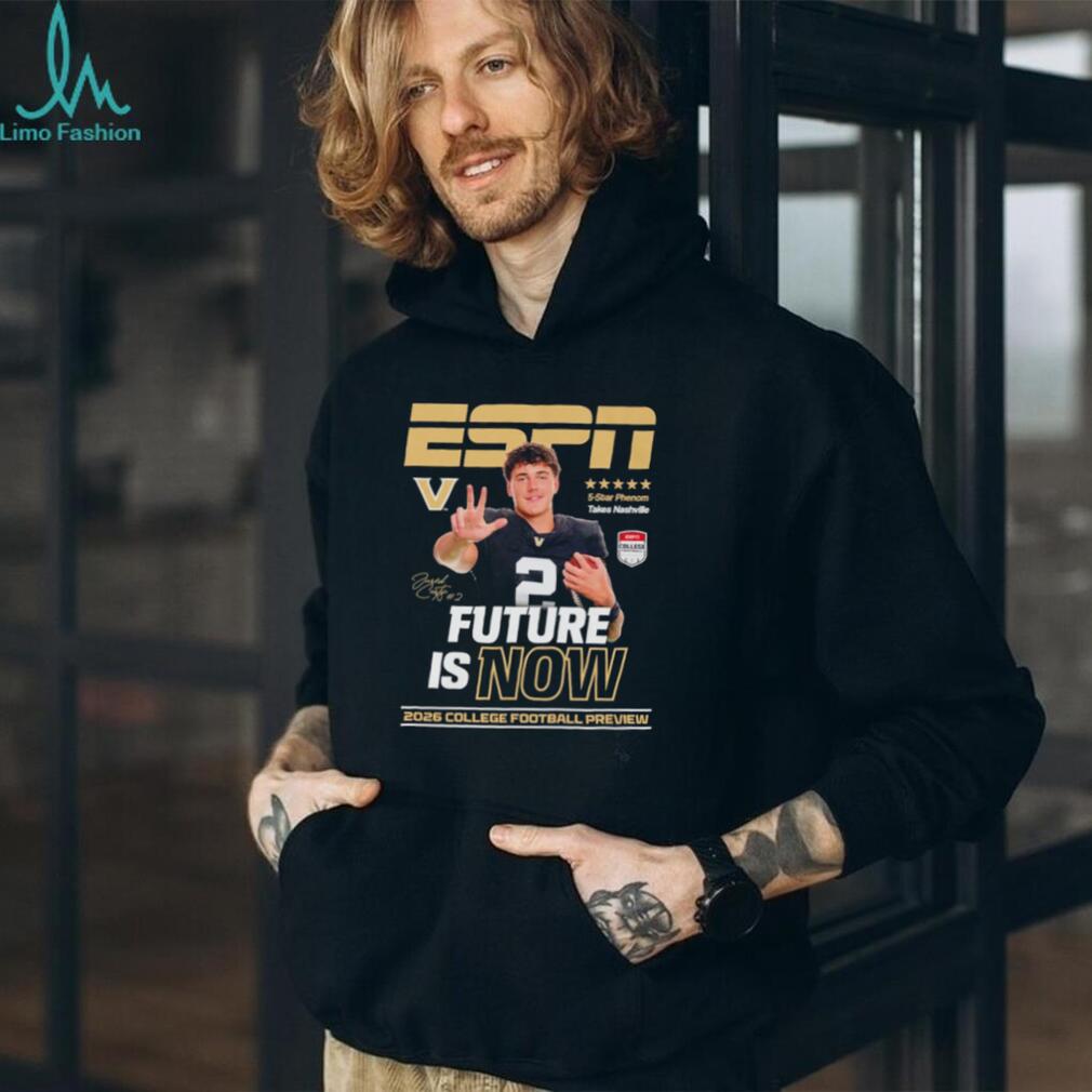 Jared Curtis Vanderbilt Commodores Future is Now ESPN 2026 College Football Preview shirt