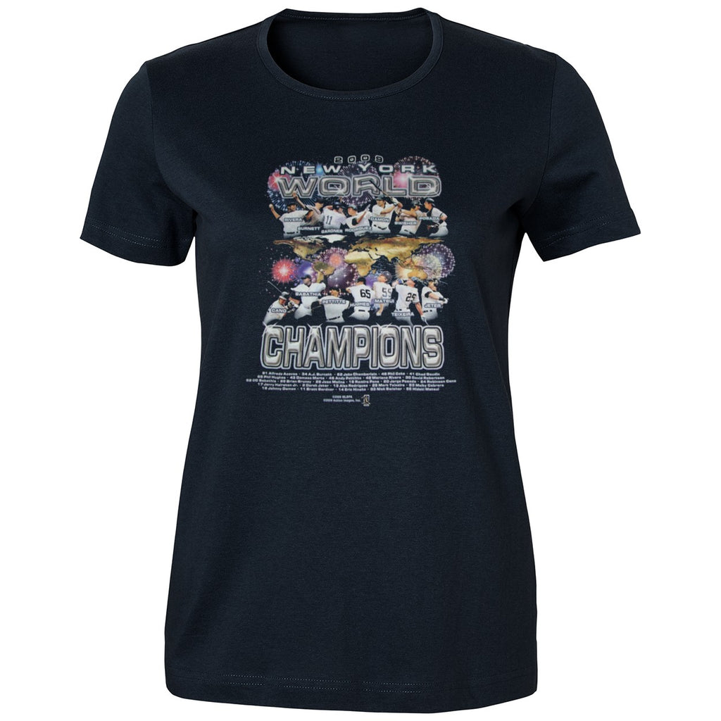 Jazz Chisholm Jr with NY Yankees 2009 World Champions Shirt