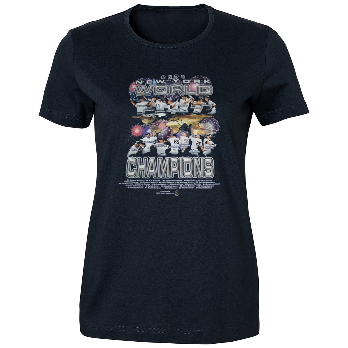 Jazz Chisholm Jr with NY Yankees 2009 World Champions Shirt